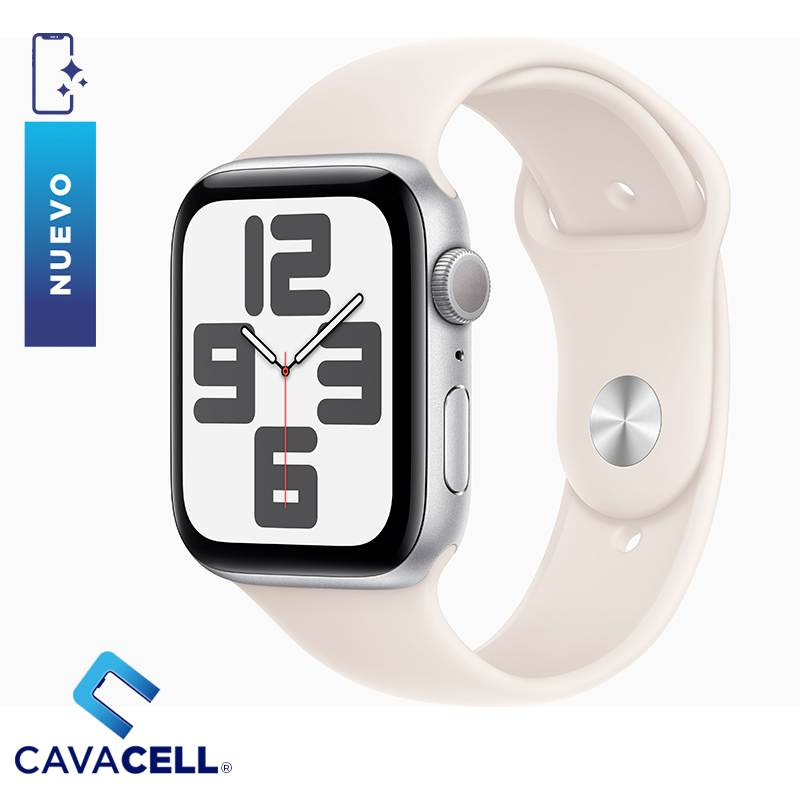 44MM-APPLE WATCH-SERIE SE 2GEN-GPS-CAJA STARLIGHT DE ALUMINIO / CORREA DEPORTIVA STARLIGH
