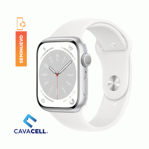 45MM-APPLE WATCH-SERIE 8-GPS CAJA STARLIGHT  – (B+)(CORREA ORG)