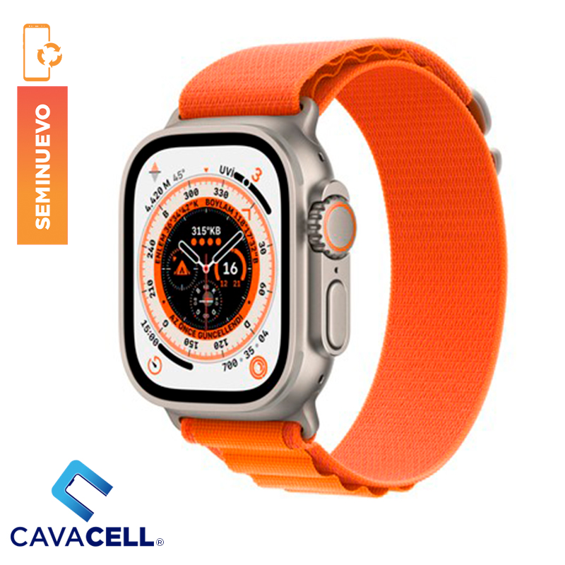 49MM-APPLE WATCH- ULTRA-GPS+CELL -CAJA DE TITANIO-(A)(CABLE ORG)