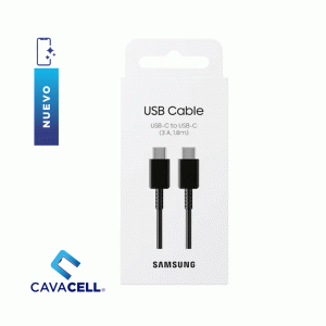 CABLE 1.8M  USB-C – USB-C SAM-NEGRO ORG