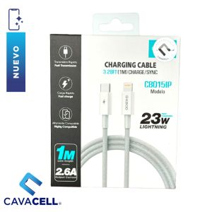 CABLE BLANCO-KBOD USB-C – LIGHTNING 23W CBO15IP