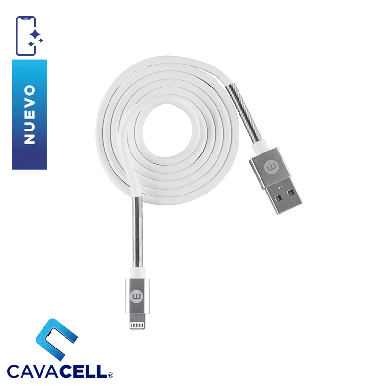 CABLE MOBO TWIST USB-A – LIGHTNING 1M BLANCO