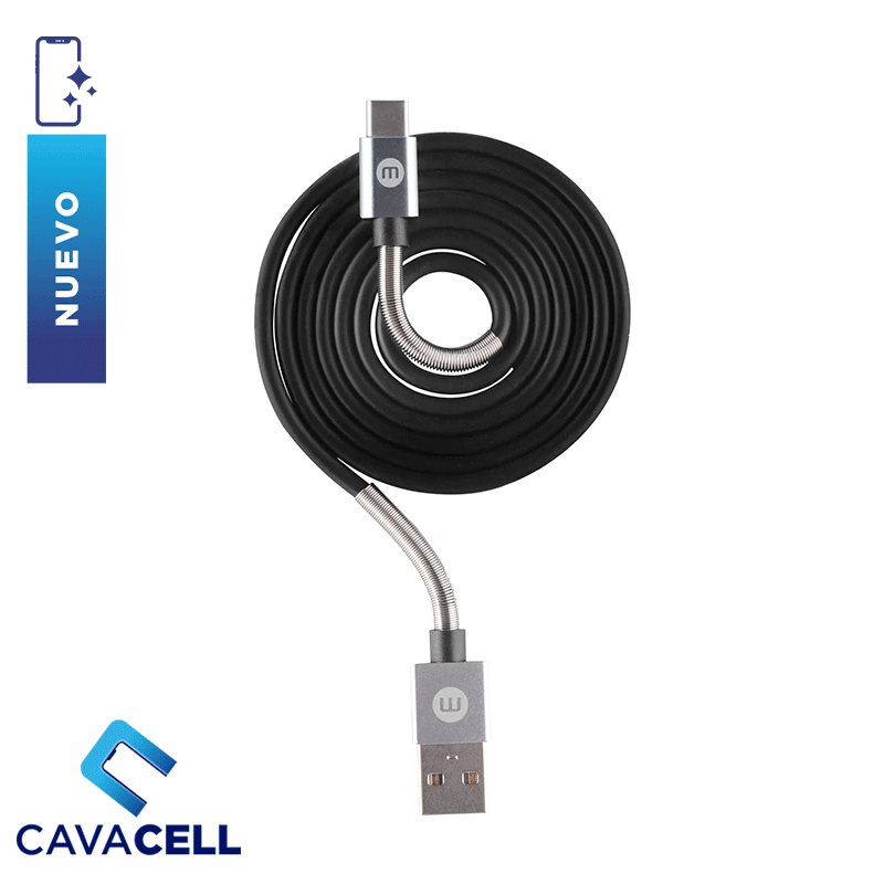 CABLE MOBO TWIST USB-A – USB-C 1M NEGRO