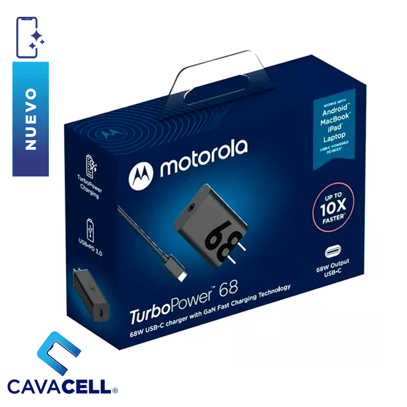 CARGADOR MOTOROLA USB-C  68W ORG