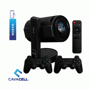 GAME PROJECTOR G-TIDE CON SONIDO PJ10 4K – NEGRO + CONTROLES