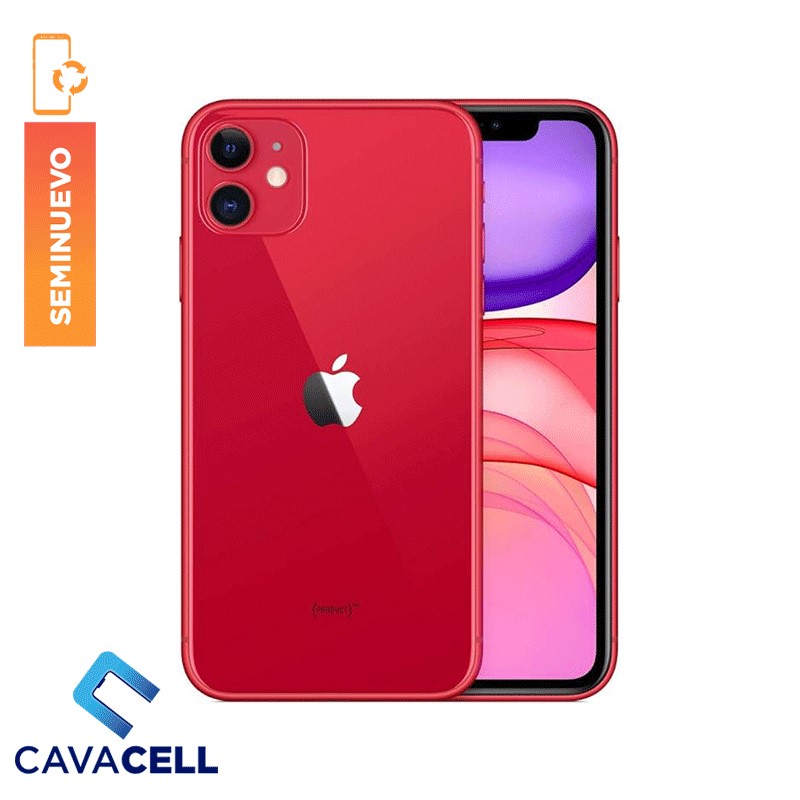 64GB-BT=82%-IPHONE 11 – ROJO – (A)