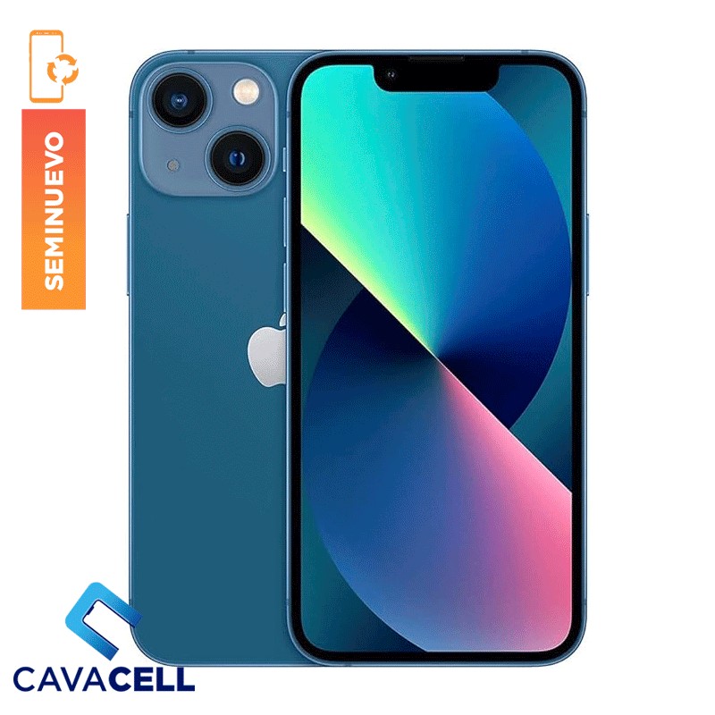 128GB-BT=77%-IPHONE 13 – AZUL – (A)