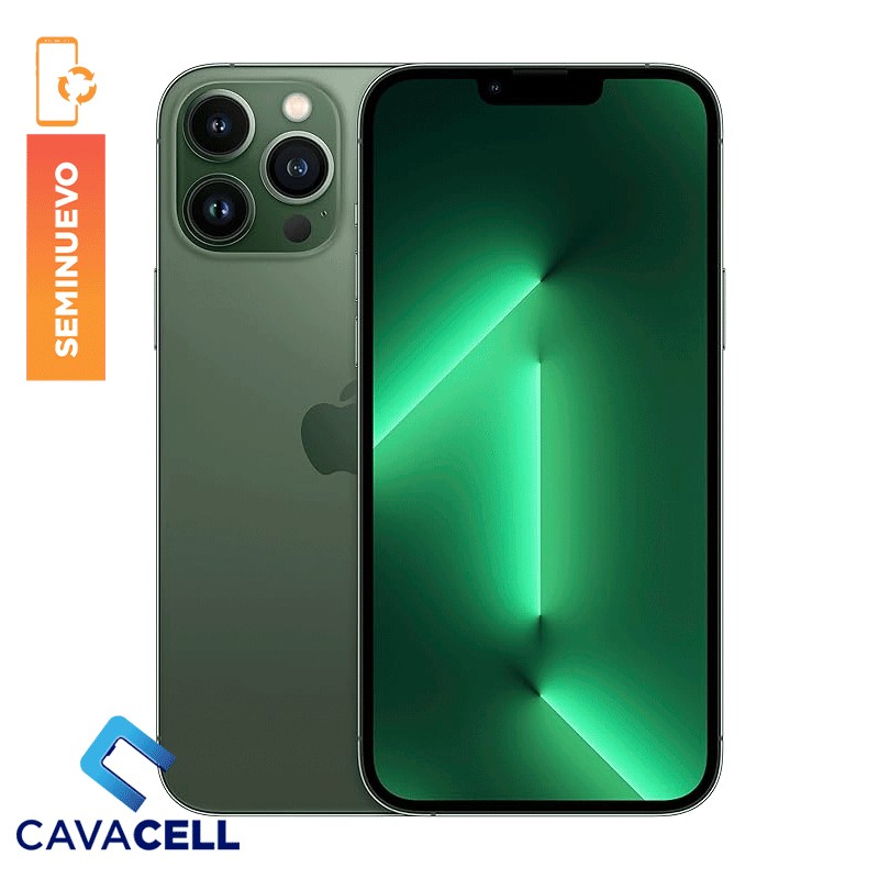 128GB-BT=85%-IPHONE 13 PRO-VERDE ALPINO-(A)(MANCHAS CAMARA RETRATO)