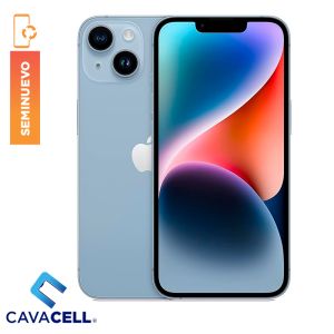 128GB – BT=85% – IPHONE 14 PLUS – AZUL – (A+)(SIM FISICO)(CABLE ORG)(R BATERIA ORG)