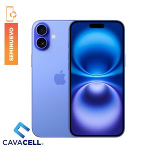 128GB – BT=90% – IPHONE 16 – AZUL – (A+)(SIM FISICO)