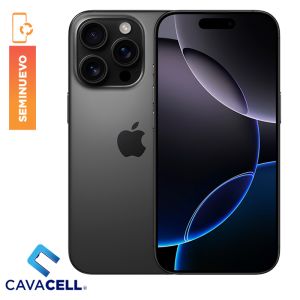 256GB – BT=90% – IPHONE 16 PRO MAX – TITANIO NEGRO – (A)(E-SIM)