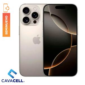 256GB – BT=90% – IPHONE 16 PRO MAX – TITANIO PLATA – (A)(E-SIM)
