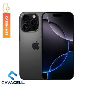 128GB – BT=91% – IPHONE 16 PRO – TITANIO NEGRO – (A)(SIM FISICO)