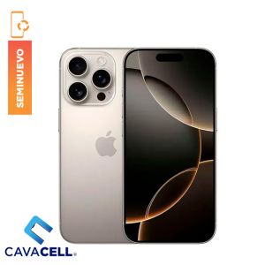 256GB – BT=92% – IPHONE 16 PRO – TITANIO PLATA – (A)(DUAL SIM FISICO)