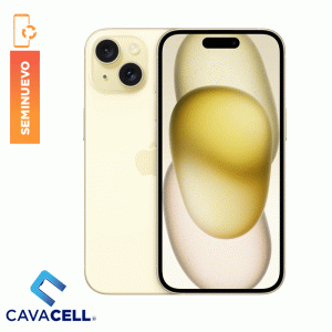 128GB – BT=87% – IPHONE 15 – AMARILLO – (A+) (SIM FISICO)