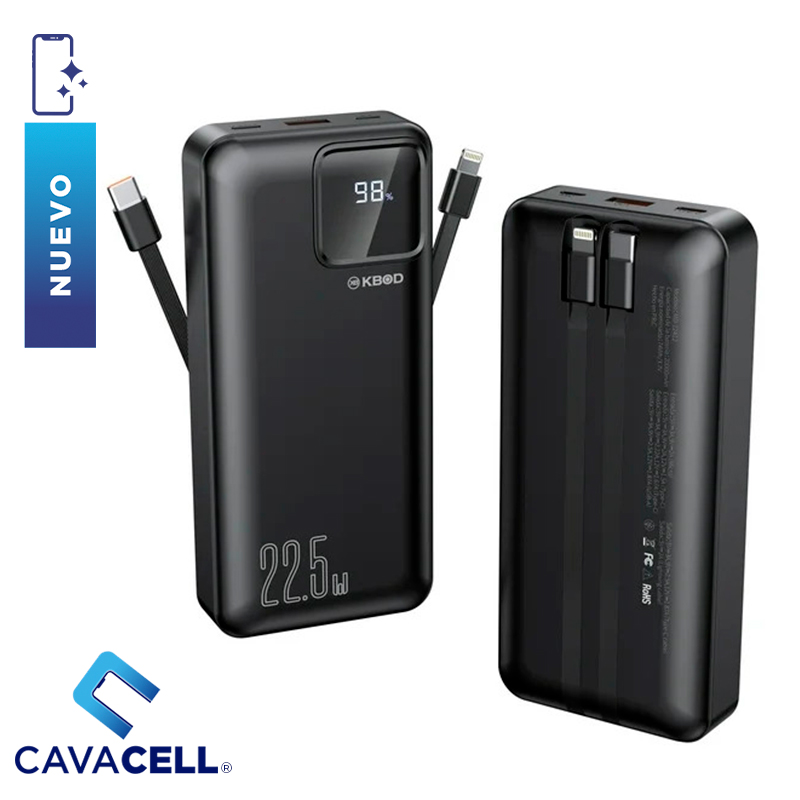 KBOD-POWERBANK MD-12411-NEGRO-NUEVO