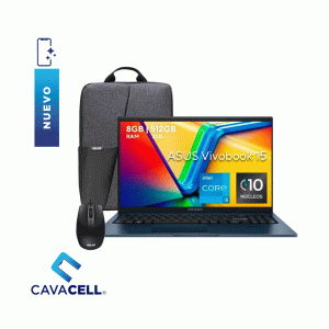8+512GB-LAPTOP ASUS X1504V 15,6 PULGADAS / CORE I5 + MOCHILA GRATIS