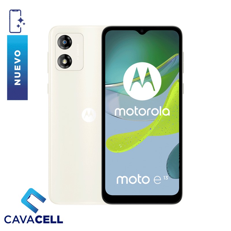 2+64GB-MOTOROLA E13-DUAL SIM-BLANCO CREMA