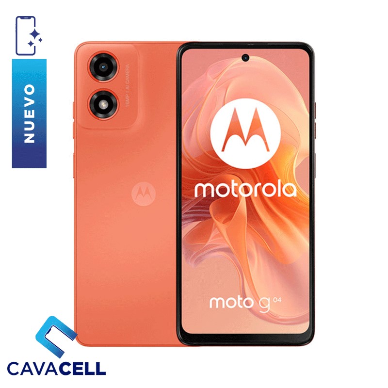 4+64GB – MOTOROLA G04 – DUAL SIM – NARANJA