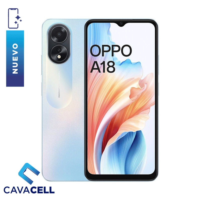 4+128GB-OPPO A18 -DUAL SIM-AZUL