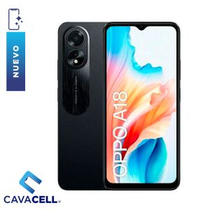 4+128GB-OPPO A18 -DUAL SIM-NEGRO