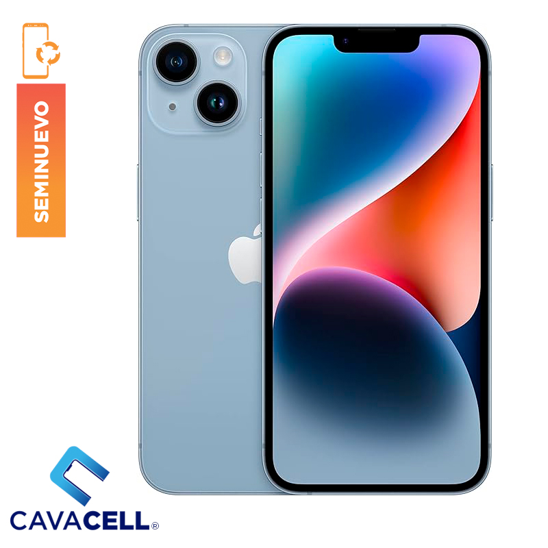 128GB-BT=84%-IPHONE 14-AZUL- (A)(E-SIM)