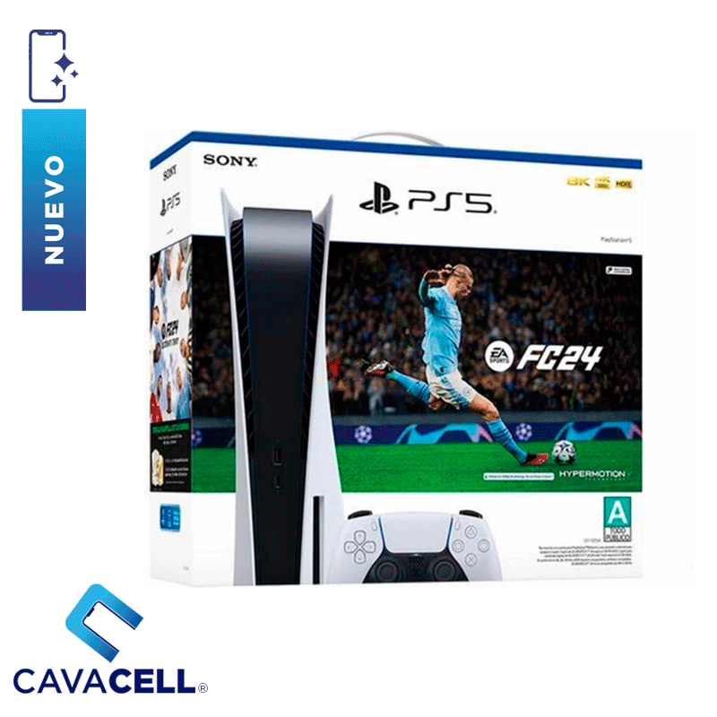 PLAYSTATION 5 825GB 8K CON LECTOR DE DISCO + FIFA 2024