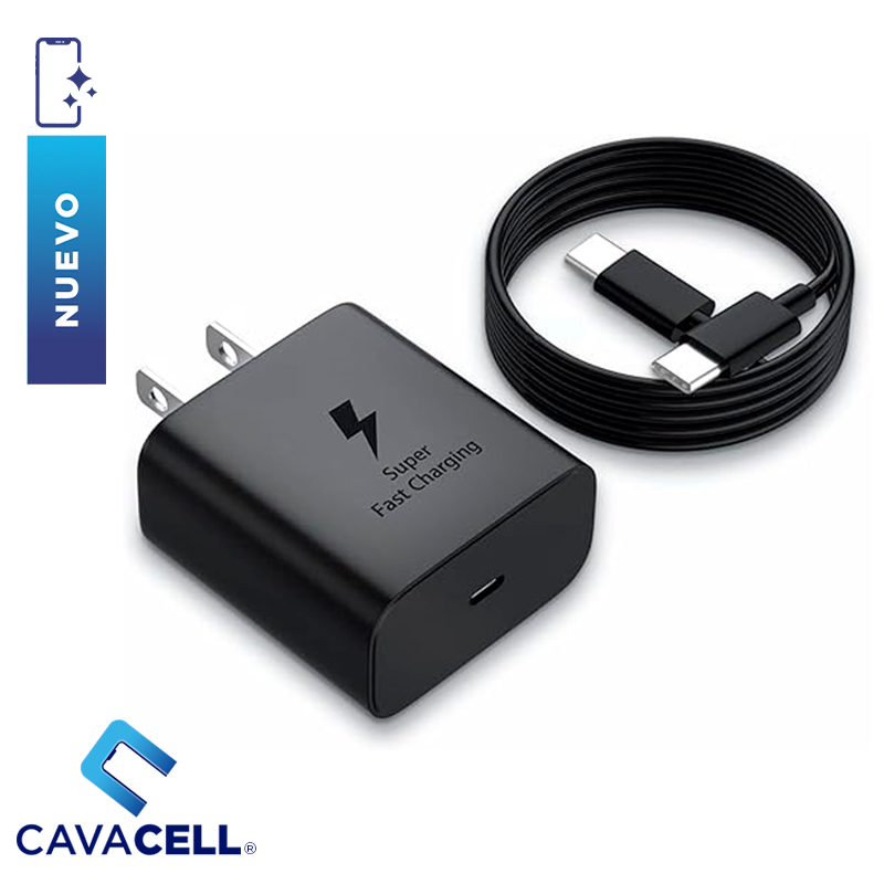 SAMSUNG-CARGADOR 45 USB-C - USB-C-NEGRO-NUEVO