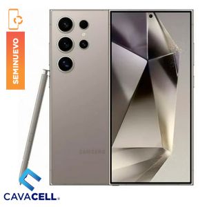 12+256GB – SAMSUNG S24 ULTRA 5G – DUAL SIM – TITANIO GRIS – (B)(CABLE ORG)