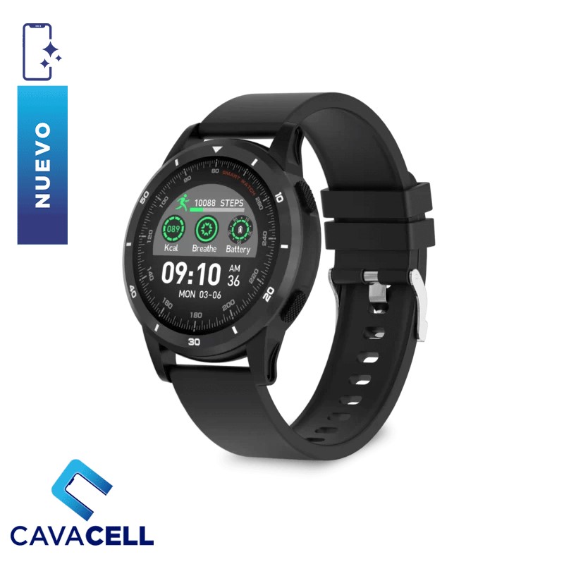 TECHWATCH-SW SPORT PRO-PLATA CON NEGRO